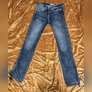 EUC Nordstar Size 26 Side Lace Boot Cut Jeans